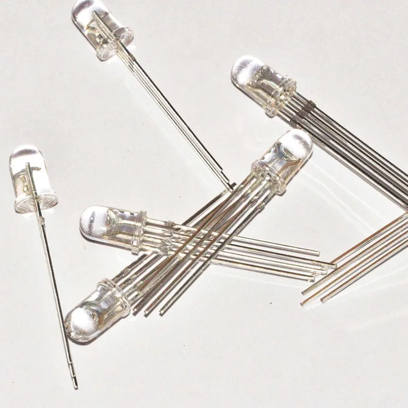 Juhong супер яркий общий анод/катод круглый 5 мм 4-контактный rgb светодиодный Диод бесплатный образец