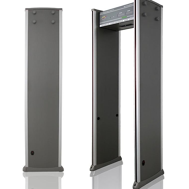 Professional full body temperature scanner inspection economical single zone walk through metal detector security door frame
