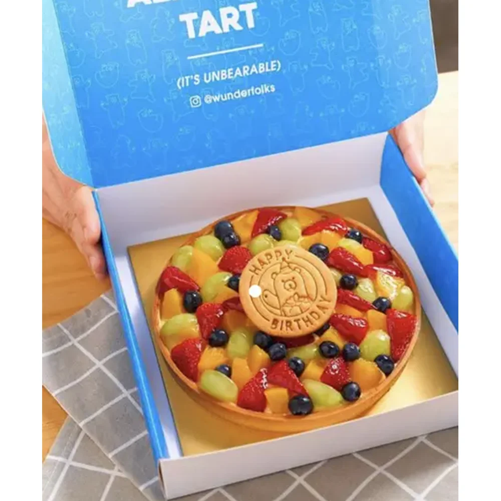 Eco Friendly Foldable Party Catering Paper Packaging Chocolate Cookie Dessert Snack Box With Lid