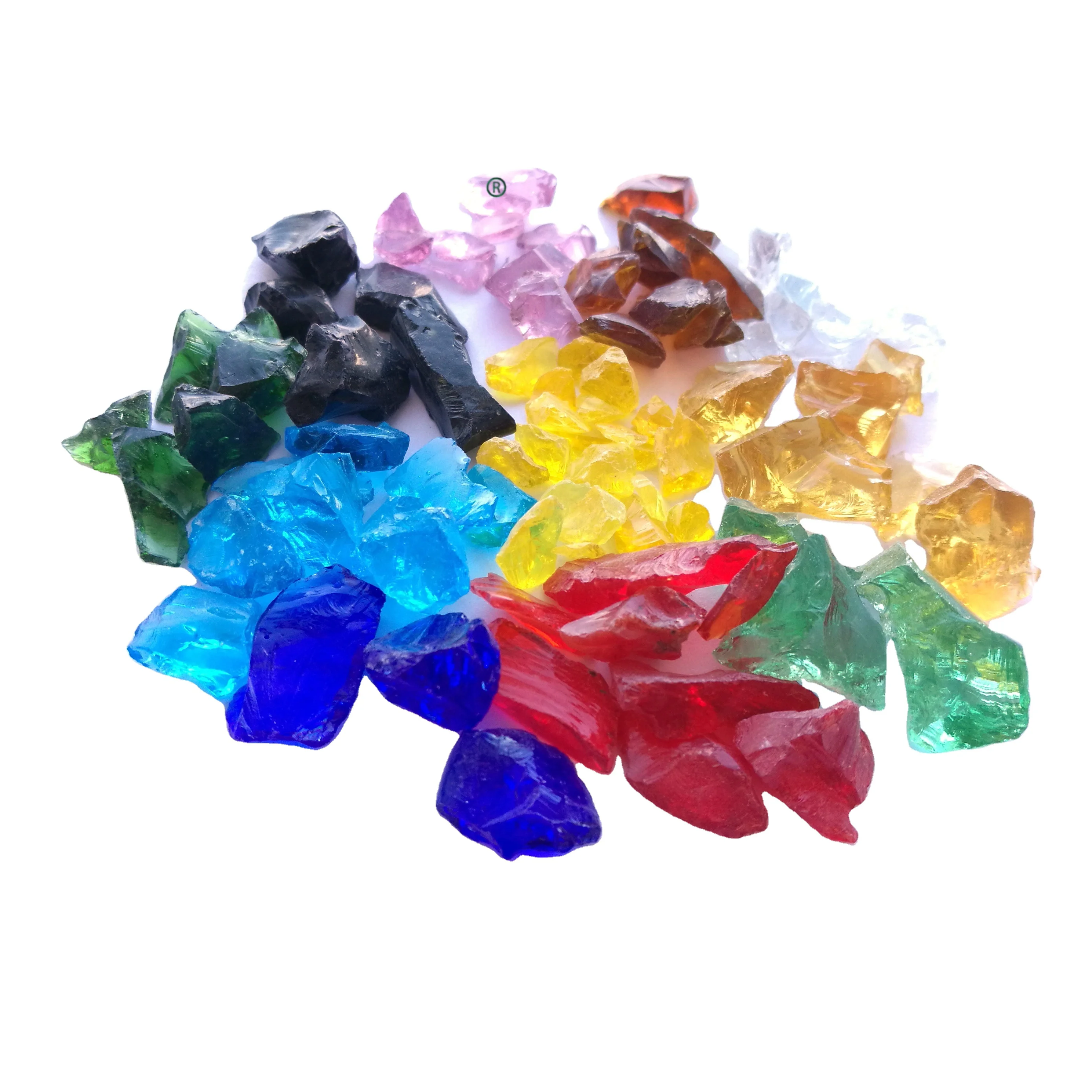 wholesale crushed crystal colored glass