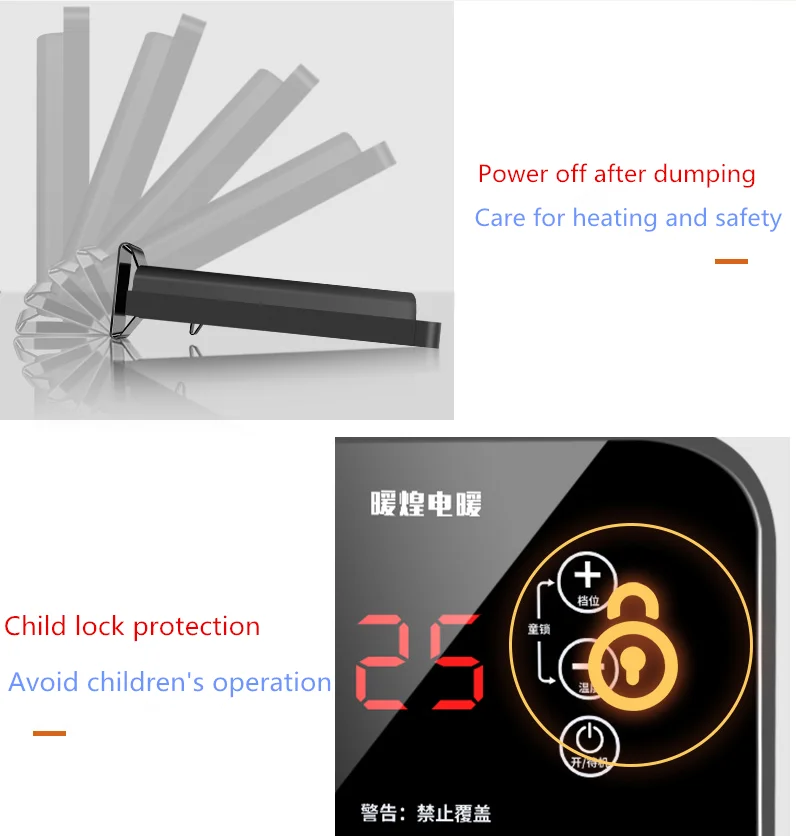 Home use mini electric room heater