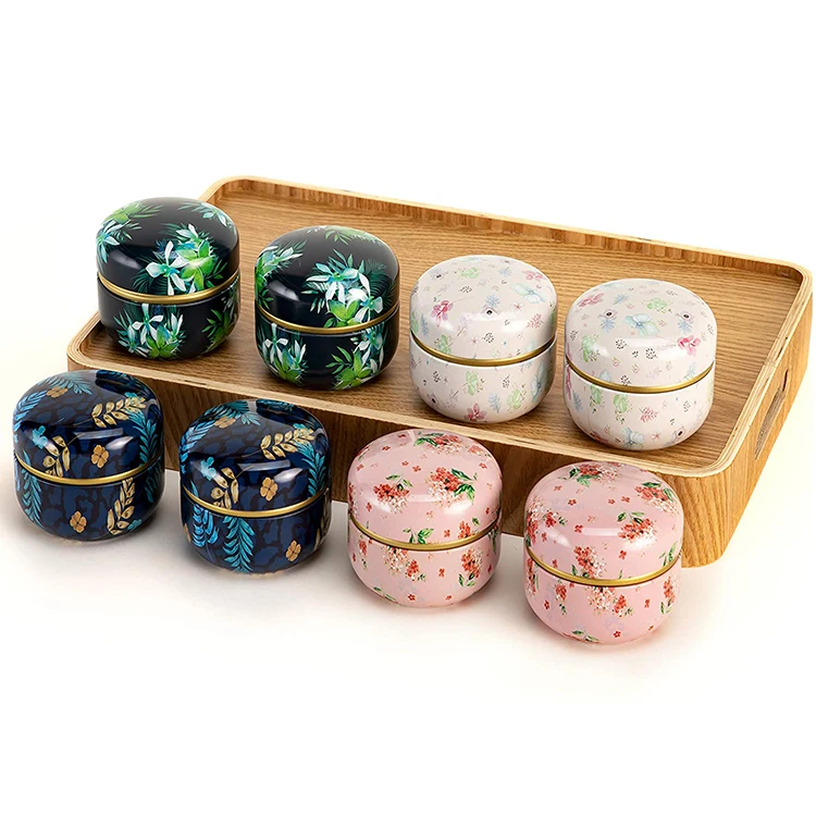 Mini Container Coffee Candy Chocolate Sugar Spices Storage Metal Boxes Tea Tins