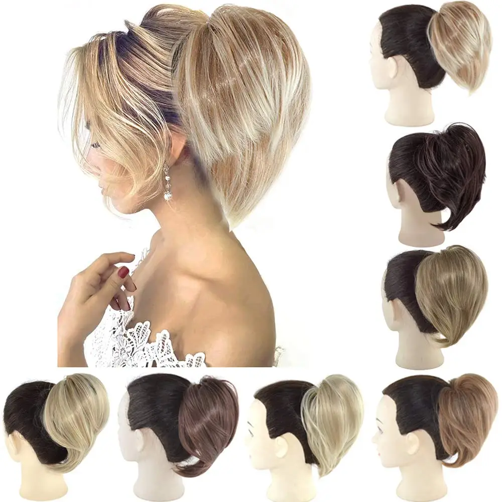 Synthetic Hair Pieces Ponytail Little Pony Tail Clip In Extensions Hairband