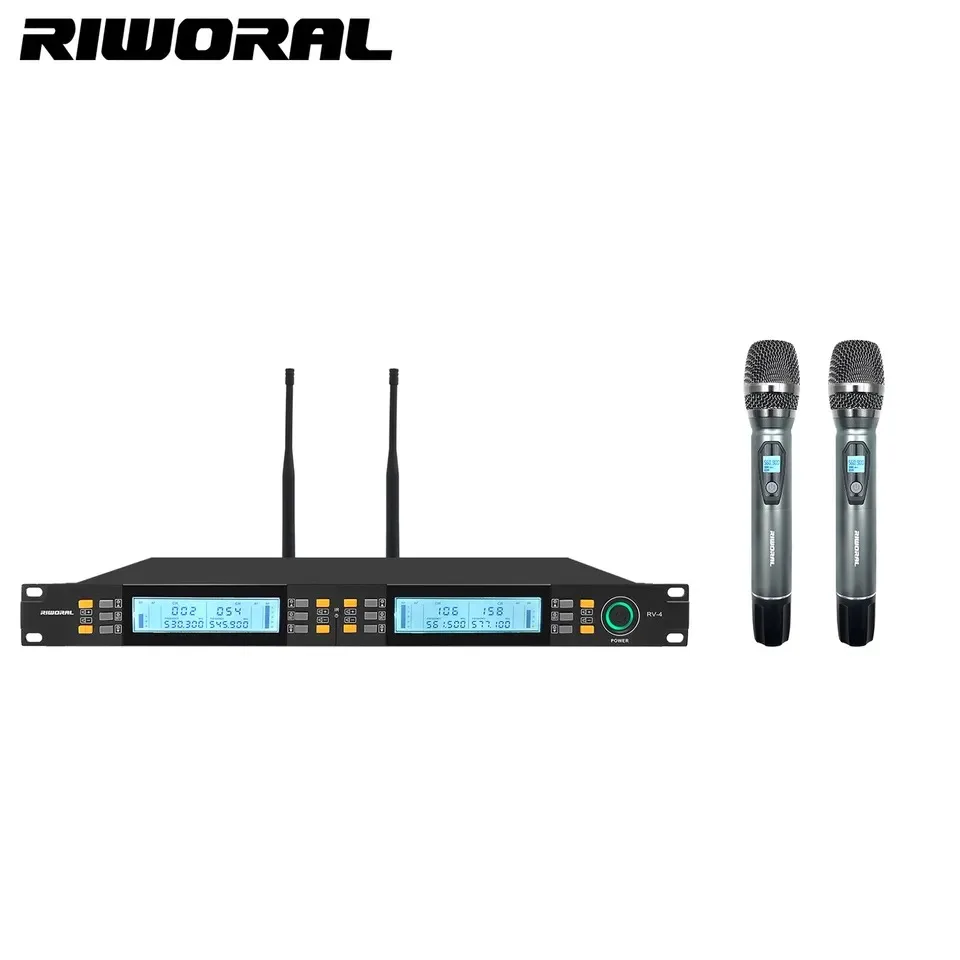 RV-2 Professional wireless karaoke recording microphone for performance party singing