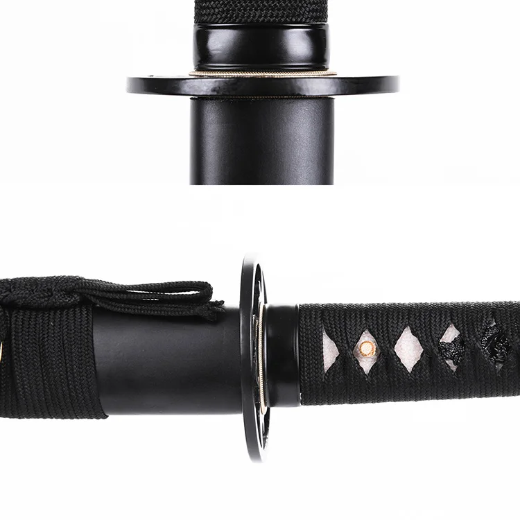 Hand Forged Ninja Swords Tsuba Real High Quality Japanese Wooden Toy Swords for Kids