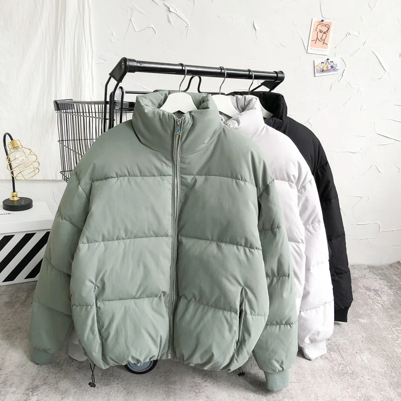 Wholesale Custom Man Stand Collar Men Winter Jacket Windproof Cotton Jacket For Man