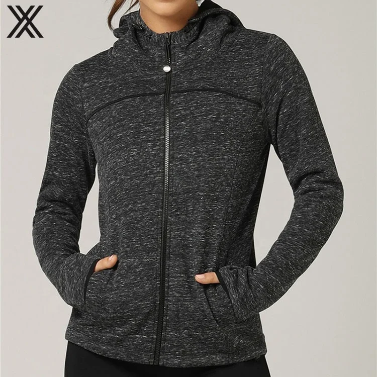 Женская облегающая спортивная куртка, весенняя куртка для женщин 2020, простая теплая куртка с капюшоном