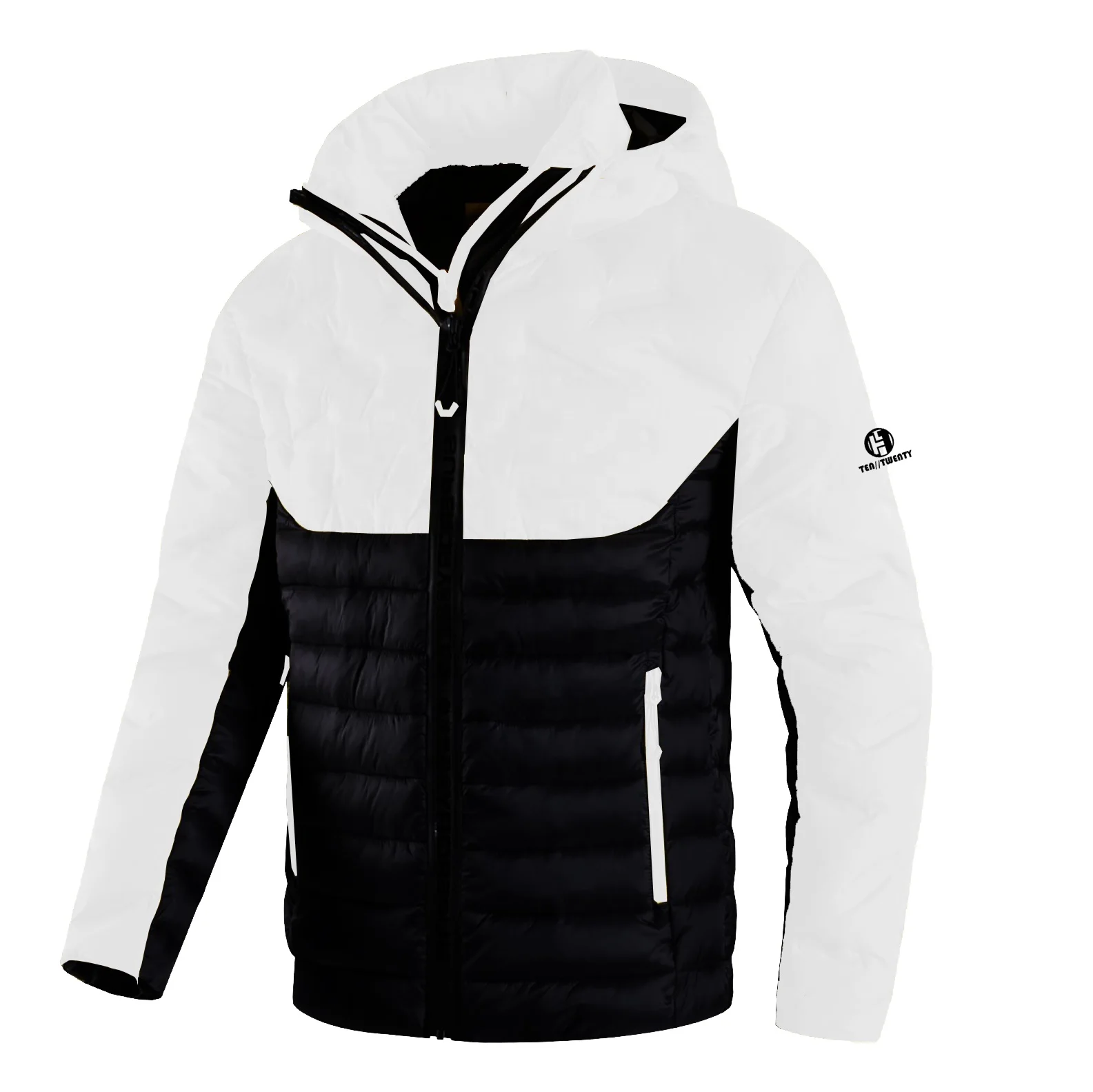 OEM Custom new design emboss printing Outdoor Padded Winter Men Coats Puffer down Jacket For Man