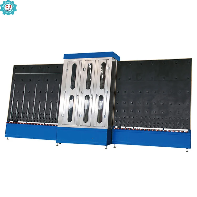 Vertical Glass Washing And Drying Machine Flat LOW-E  Coated Insulating glass cleaning Washer machine equipment