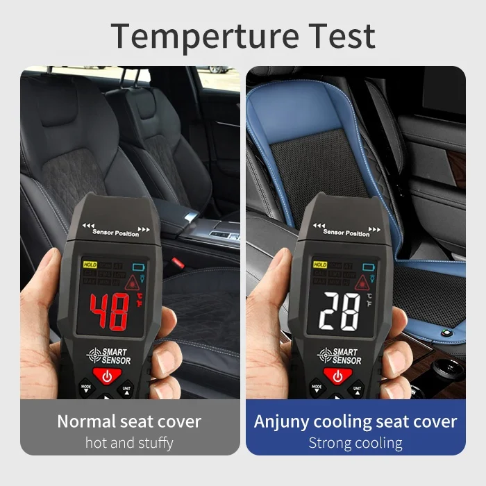 Anjuny Customized Auto Back 3 Speed Temperature Adjustment Usb Car Cooling Air Car Cushion Seat Cushion
