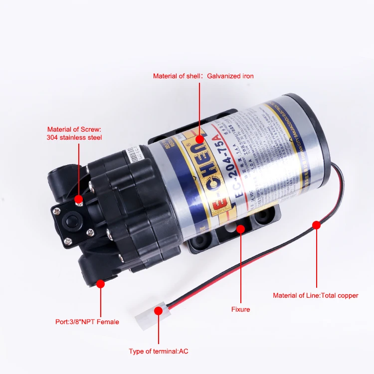 Мембранный насос Ro Booster Pump 75GPD Grand Forest water purifier booster по заводской цене
