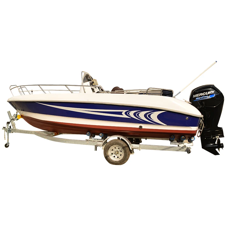 
Customized 580cm Fiberglass Outboard Motor Fishing Boat For Sale 