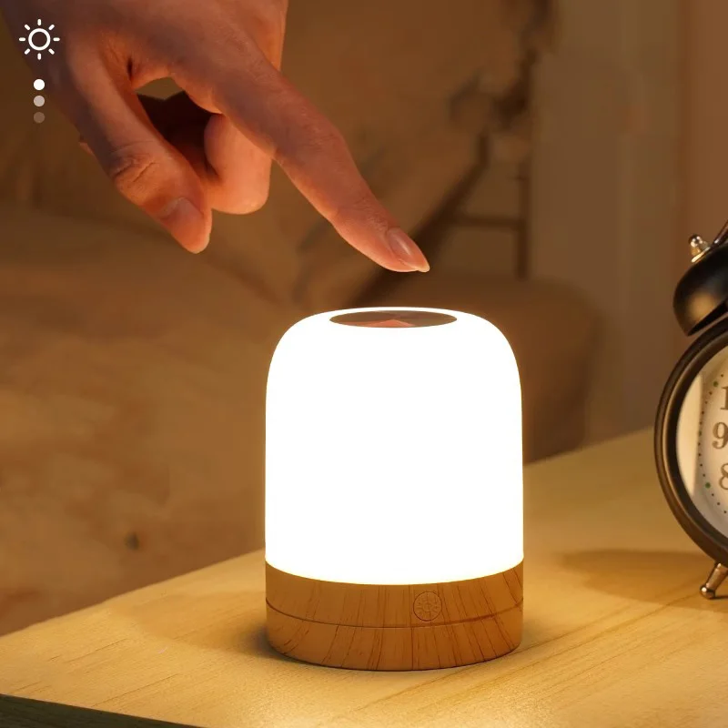 Bedside lamp USB charging remote control touch LED colorful atmosphere timing small night light creative light