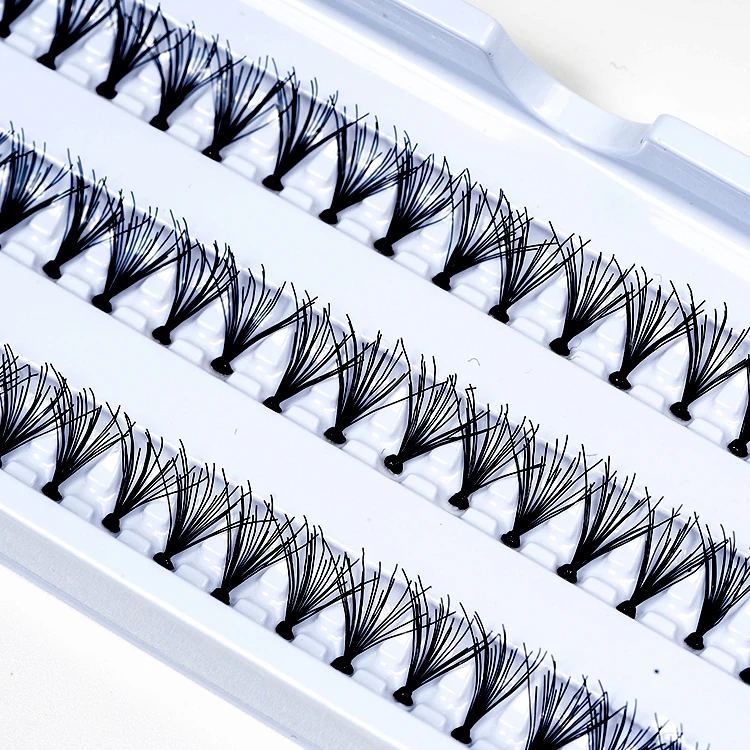  E1 Hitomi Professional Eyelash Pre Fans Custom Logo Premade Volume Fan Extensions Blooming