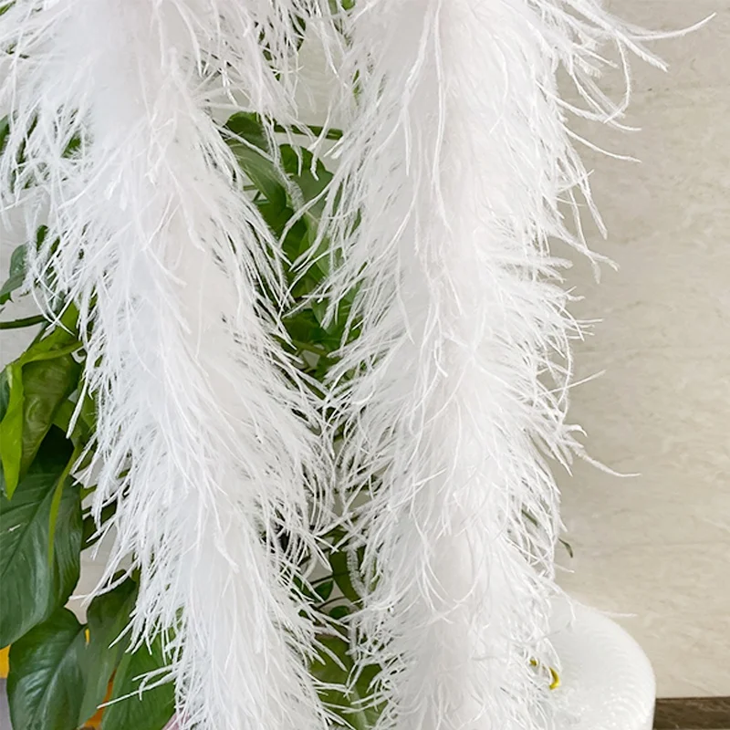 Good Soft more than 250 colors Cheap artificial Ostrich Feather Boas 5 ply feather for decoration