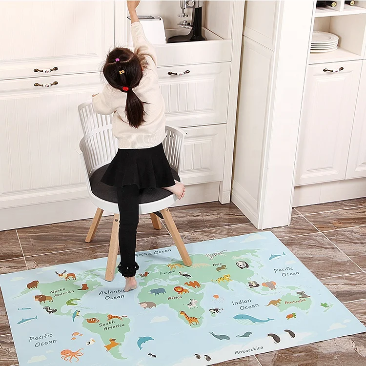 Pvc Highchair Baby Splat Mat for Under High Chair Changing Waterproof