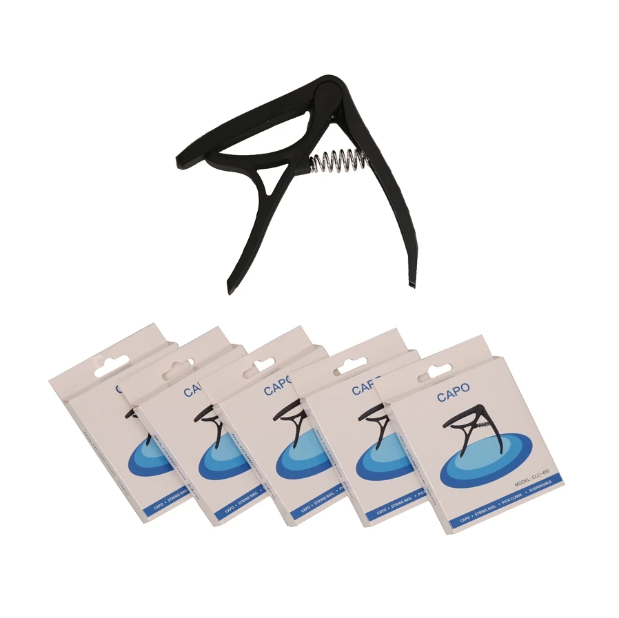 Wholesale cheap color plastic guitar Capo tuning string instrument parts and accessories 5 colors