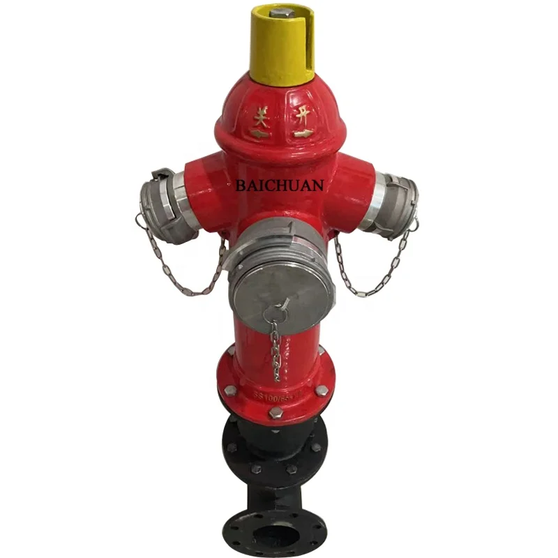 BaiChuan Fire Hydrant Equipment Ductile Iron Outdoor Ground Fire Hydrant DN100 French type OEM