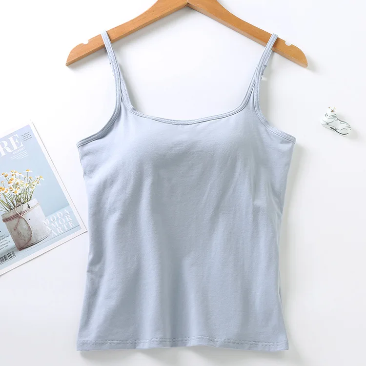 Hot Selling Camisole With Chest Women Yoga Sport Tank Tops High Elastic Shockproof Sports Camisole with Chest Cushion