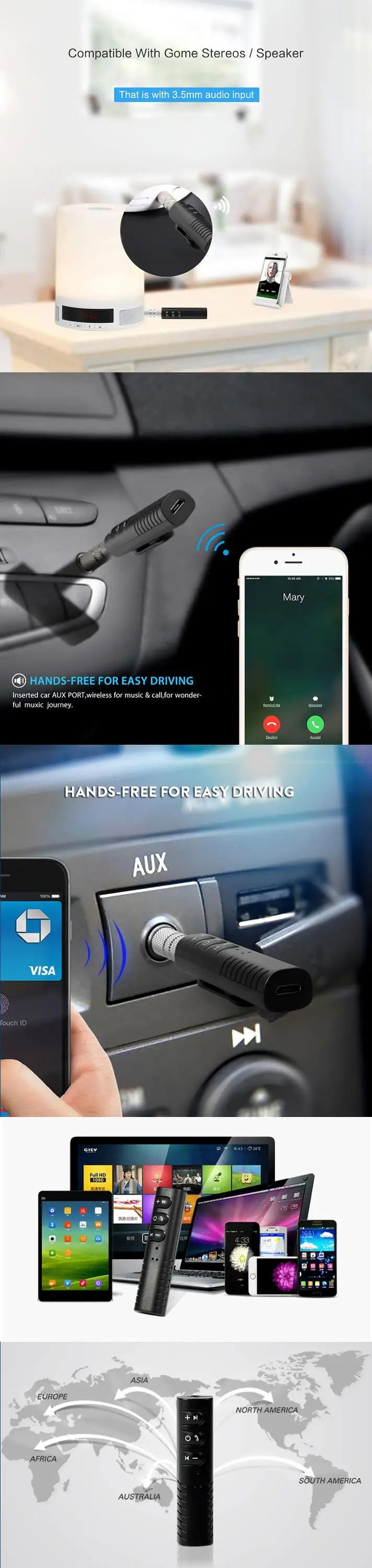 Оригинальный оптовый автомобильный стерео bluetooth в автомобиле usb aux