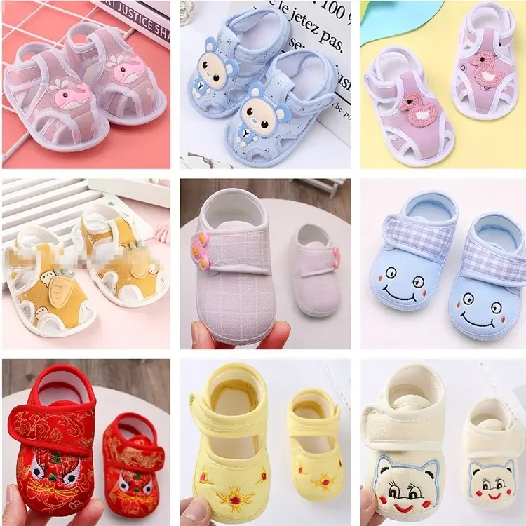 Wholesale Baby Shoes Anti-slip Girl boy Soft Rubber Sole First Shoes Baby Walkers Toddler First Walker Baby Shoes