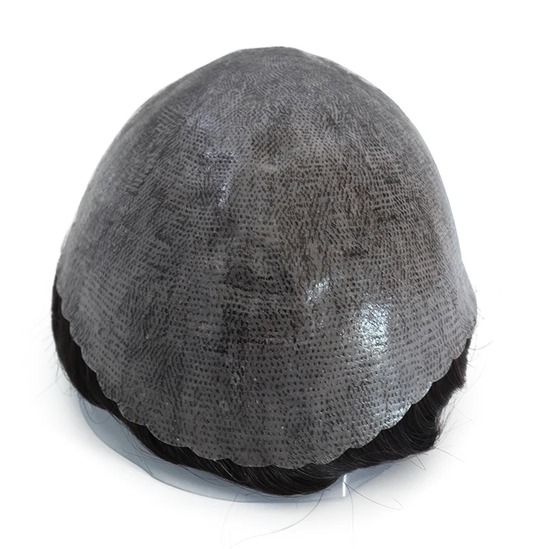 Outo Men Wig Human Hair Toupee ,Thin Skin Pu Male Hair Prosthesis Men Toupee ,Indian Hair Replacement System Remy Hair Pieces