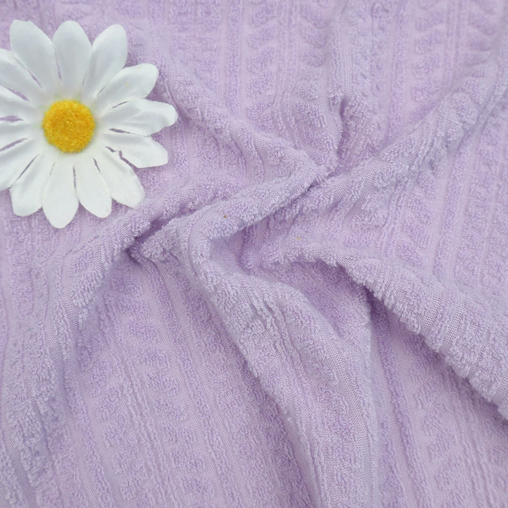 High quality polyester custom pattern 3D jacquard Knitted sweater fabric for garment