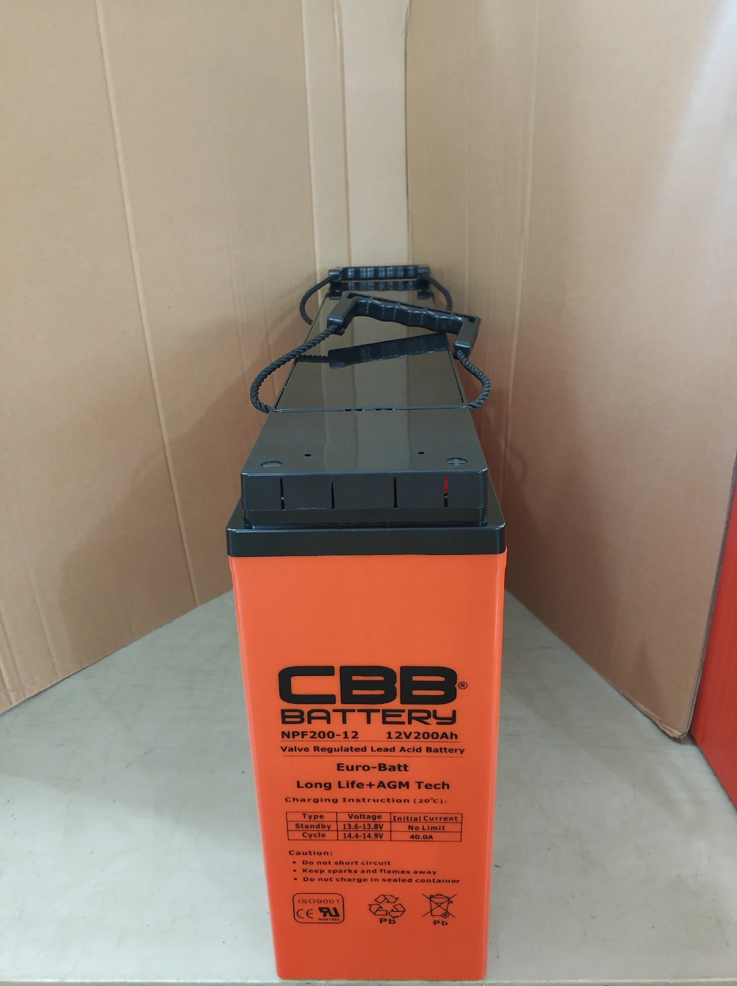 99.994%Pb 12V 200Ah Shoto Front Terminal Battery
