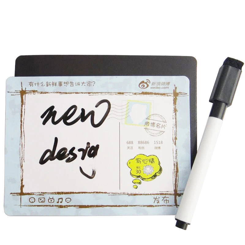 
Best Price Dry Erase Magnetic Whiteboard /Small White Message board for Home, Office and School 