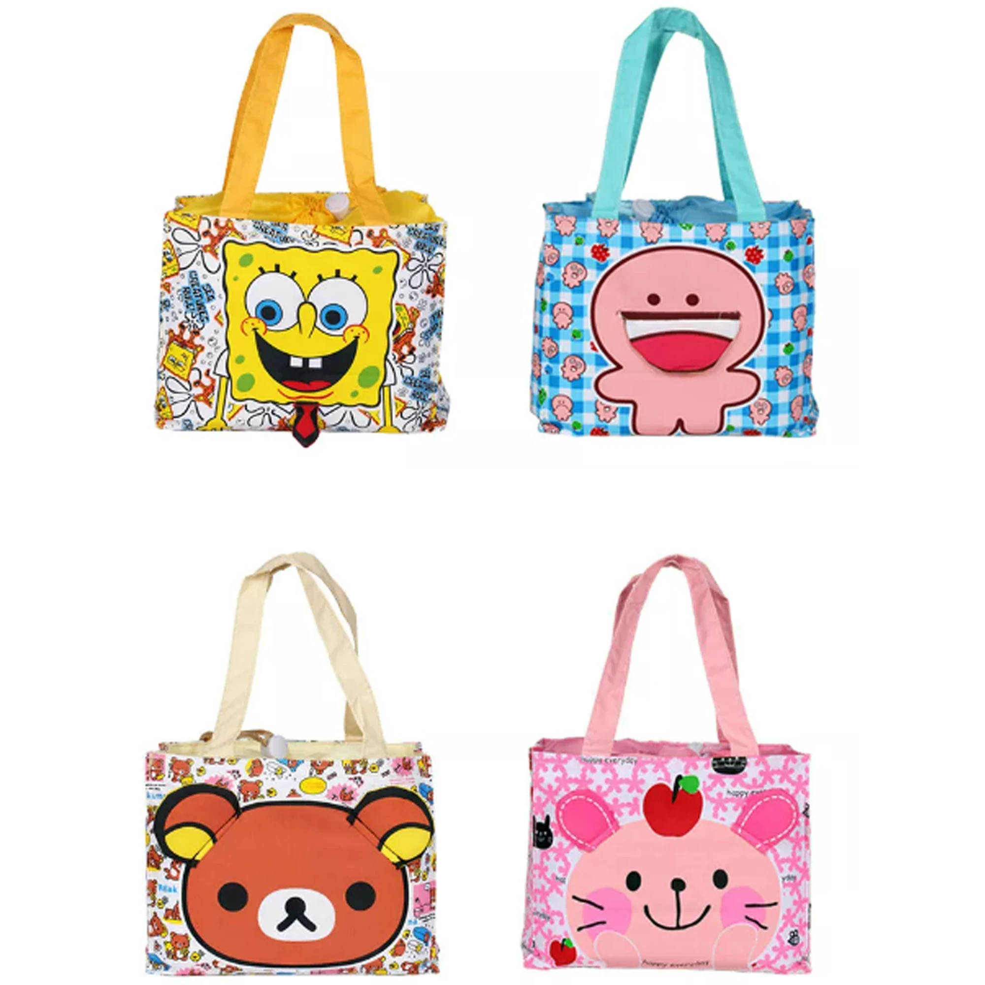 Liilo & Stitch high quality cartoon foods lunch bag multi-purpose storage drawstring bag