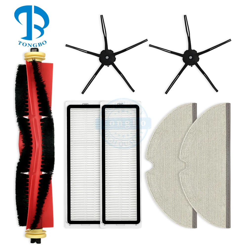 Роликовая щетка для швабры с фильтром Hepa подходит Xiaomi Roborock S6/MaxV/Pure S5/Max S4/Max E5 E4 E35 E2 S50 S55 T6 T4 запчасти