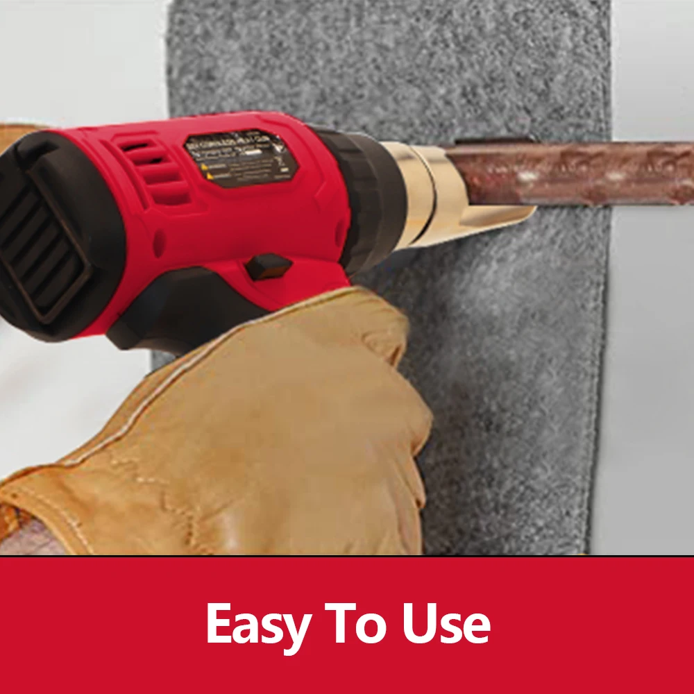 Hehui 20V Hot Air Blow Gun Mini Li-Ion Cordless Soldering Heater Gun Shrink Wrap Heat Gun