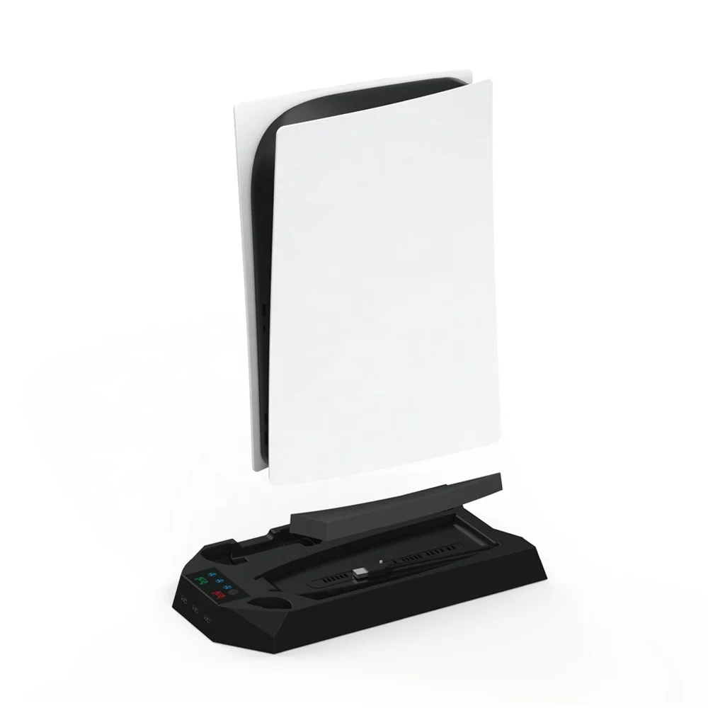 PS5 Console Cooling Fan Vertical Dual Charging Dock Charging Stand For Ps5 Playstation5 Joystick Gamepad For Ps5 Console Control