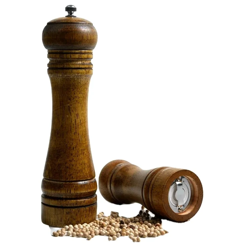 Wooden Pepper Grinder 5inch 8inch 10 inch Manual Pepper Salt Mill Kitchen Tools
