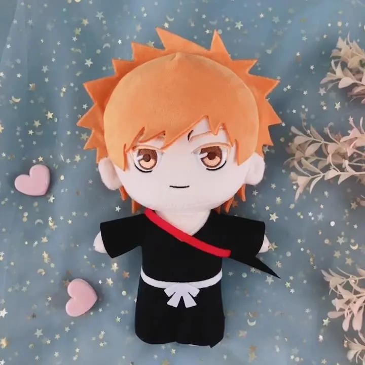 Милая мягкая плюшевая игрушка с отбеливателем Ulquiorra Cifer Kuchiki Rukia Ichimaru Gin аниме для косплея кукла 20 см подушка веера подарок