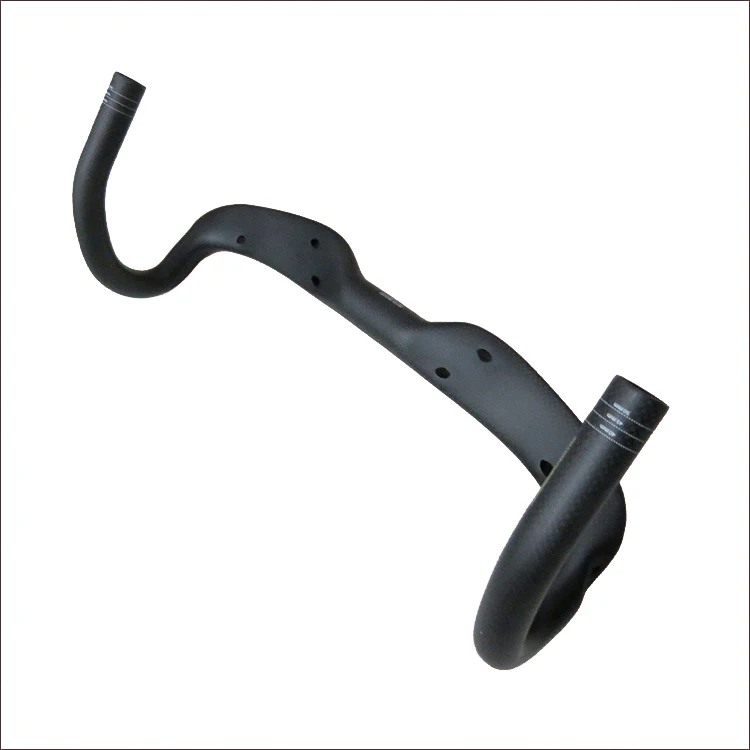Ultra-light Custom Bicycle Curved Handlebar 3K Full Carbon Fiber Bicycle Road Bend Handle