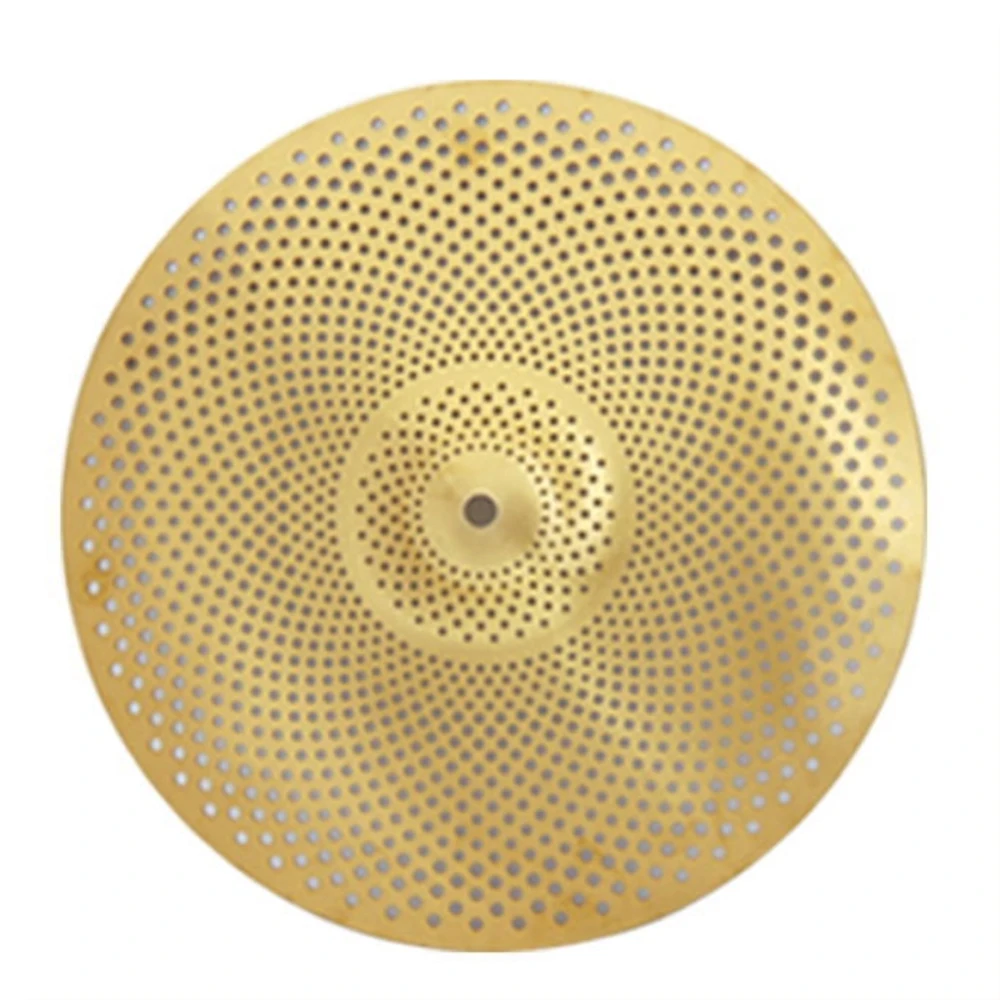 New Gold Color Percussion Instrument Parts Musical Jazz Drum Muted Crush Cymbal With Holes