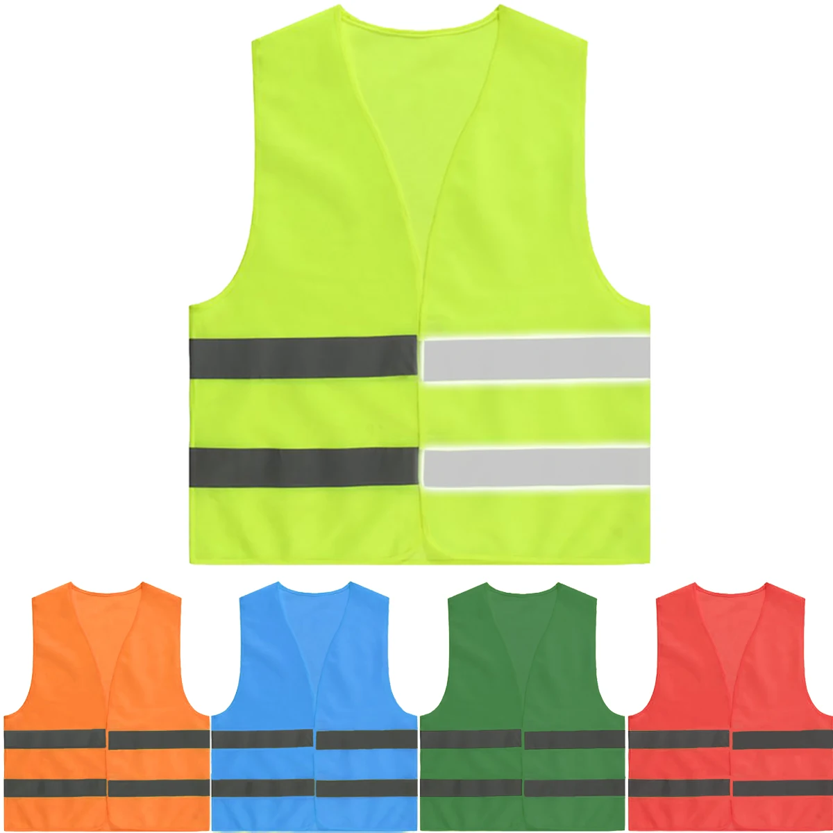 Customised Logo Fabric Women Bike Motorcycle Construction Working Remote Industrial Reflective Safety Vest with Zipper