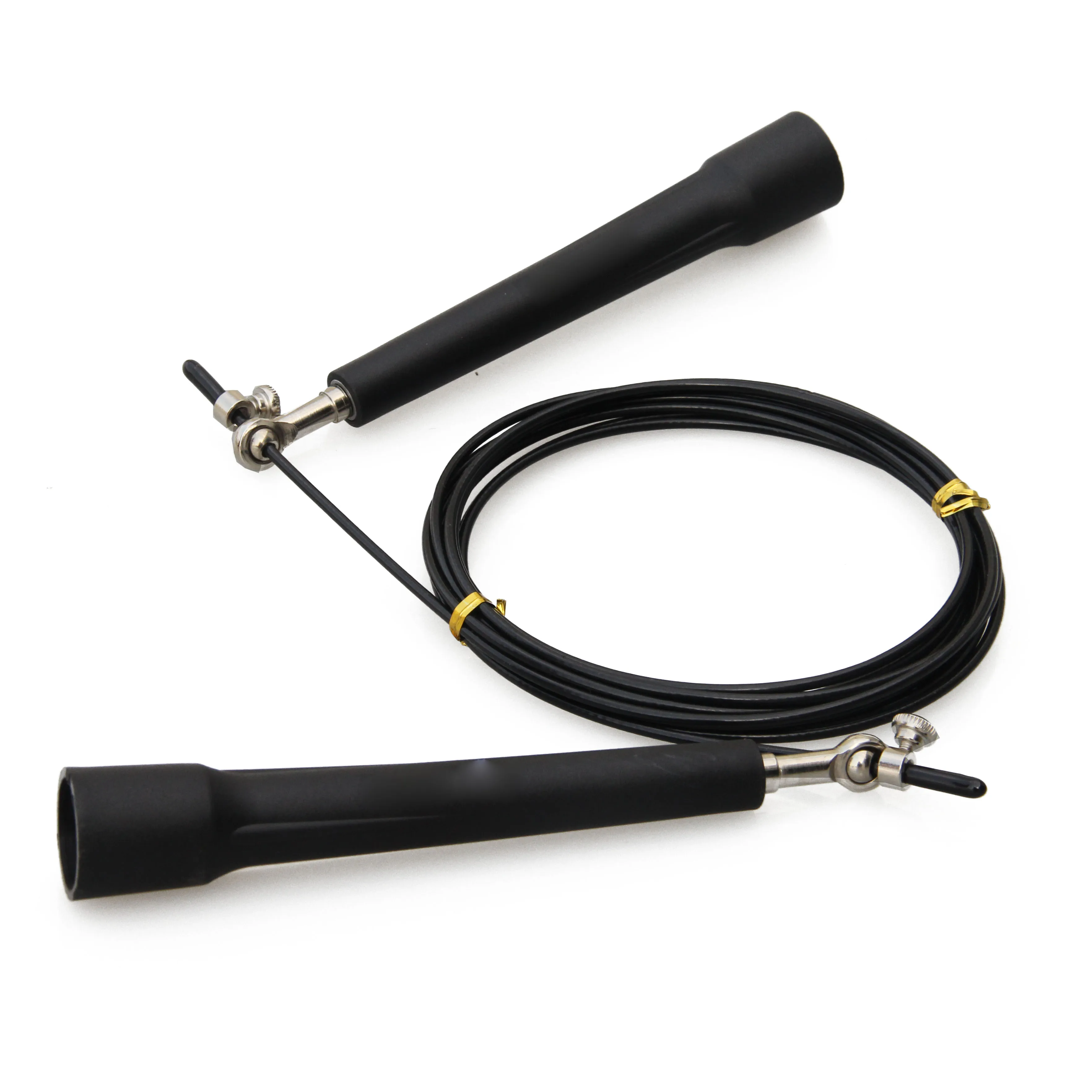 Professional wholesale heavy duty adjustable bearing springseil movement weighted speed pvc steel wire skipping rope