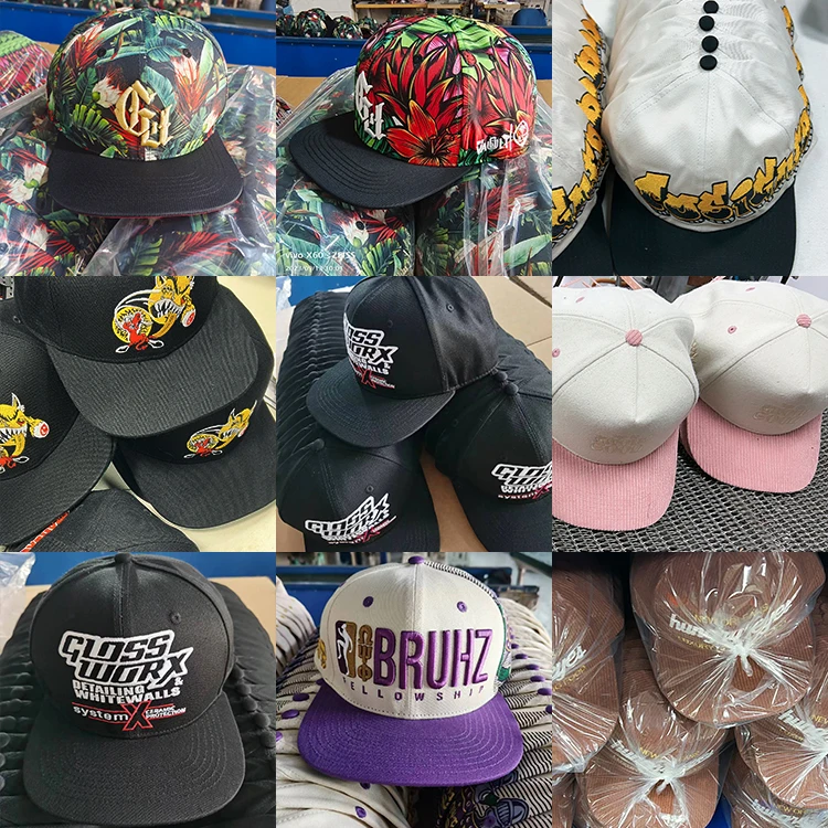 wholesale snapback caps high quality flat bill snapback hat 6 panel snapback cap custom snap back hats