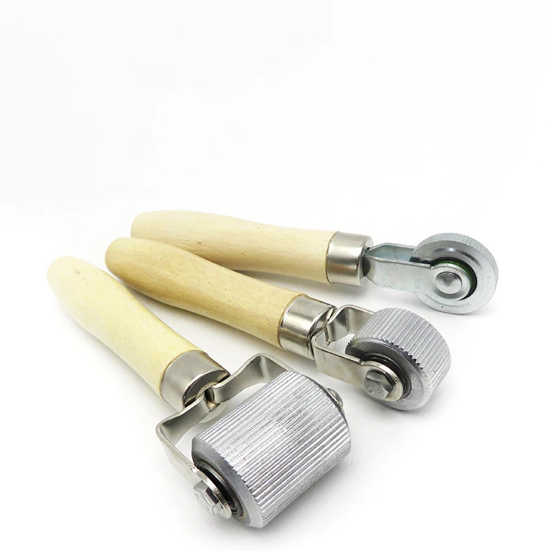 Car Tire Repair Roller Auto Patch Roller Motorcycle Wheel Repair With Wooden Handle Tire Repairing Tool For Cars Accessories