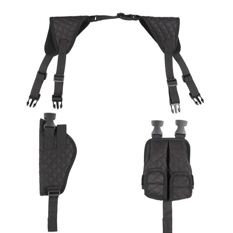 Outdoor Tactical Multifunctional Underarm Holster Double Clip Bag With Quick Pull Feature  for Hunting Accessories