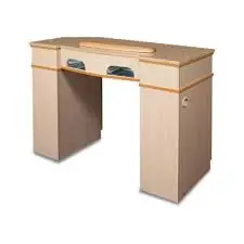 Solid wood baking varnish marble table Classic Nail Salon Marble Manicure Table for nail desk Customizable dust collector