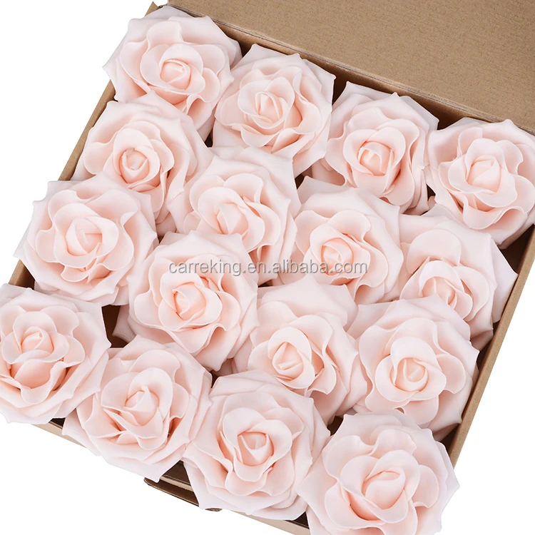 Artificial Flower Rose Real Looking Artificial Roses w/Stem bridal bouquet holder for Wedding