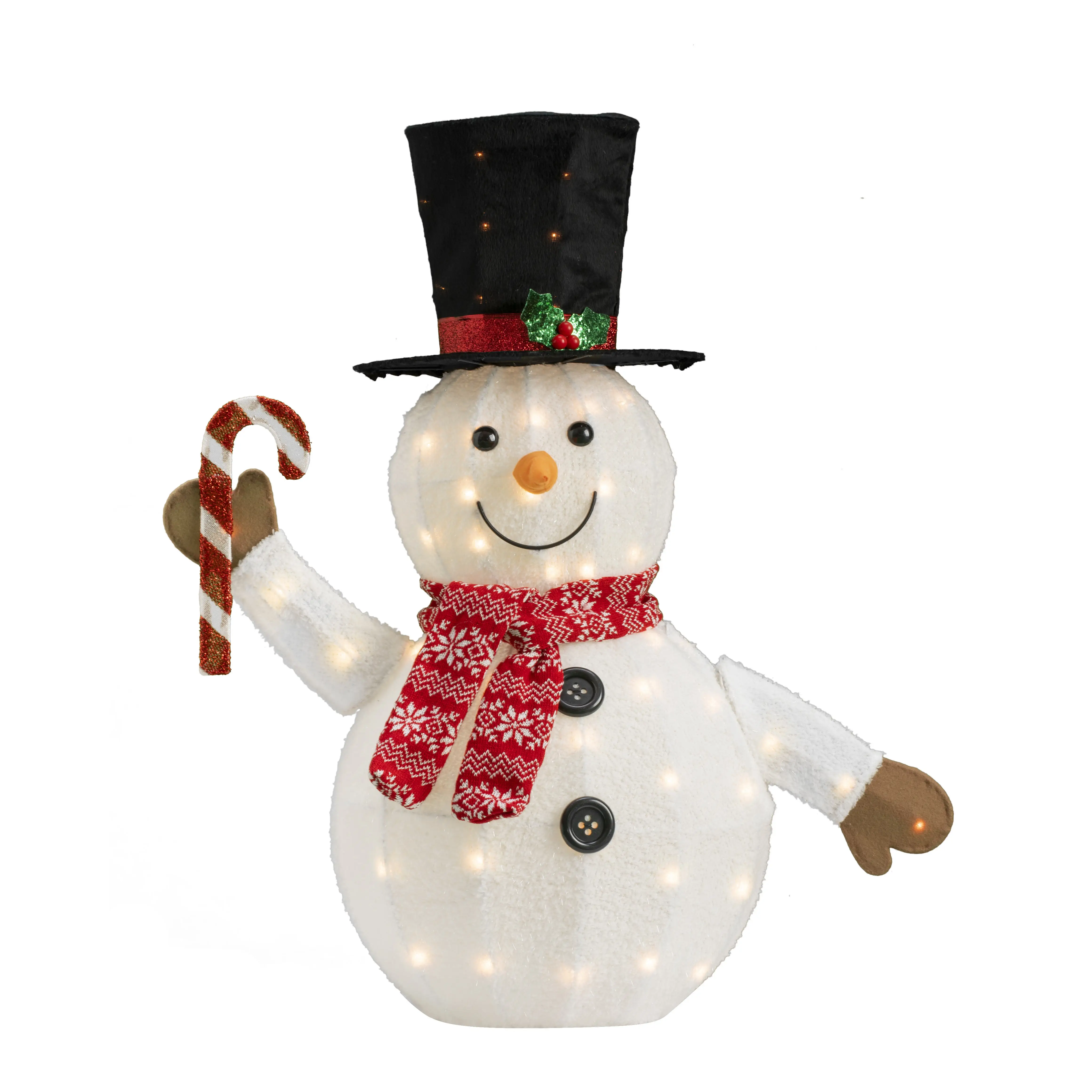 Factory Direct Sale Ourwarm Wholesale 31In 50L 3D Snowman Lights For Home Christmas Decoration