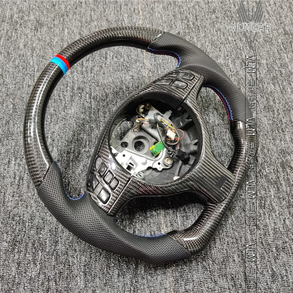 Private custom gloss carbon fiber steering wheel for bmw 3 series/ E46 /Available for all car models