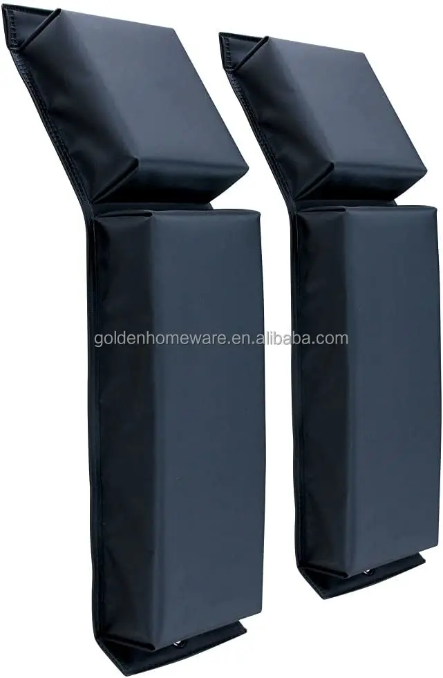 Marine Grade Foam PVC Contour Fender, Boat Contour Bumper with Heavy Duty Cords, Pack of 2