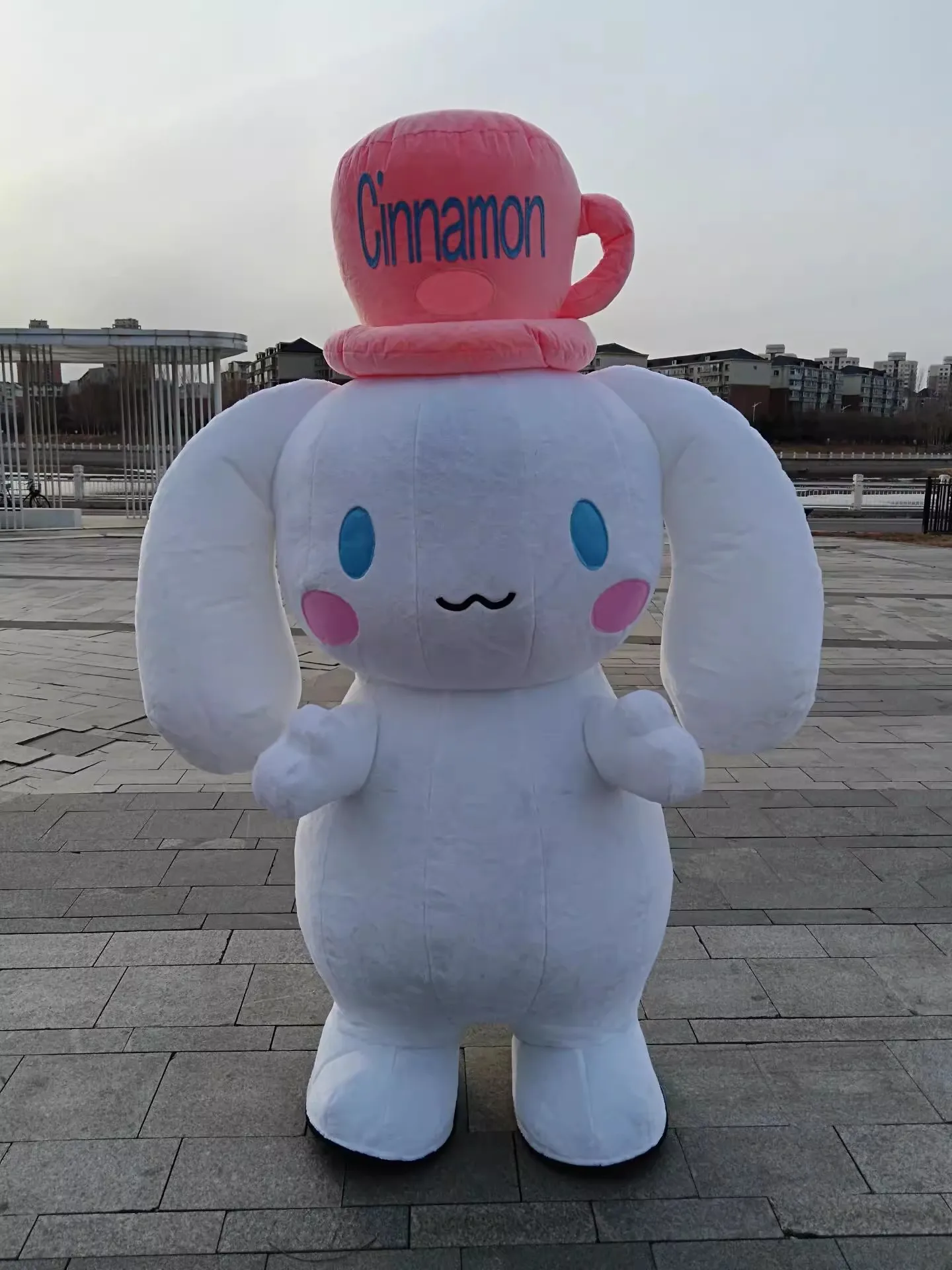 Portable Plush Material Inflatable Cinnamon Dog Costume,Parade Party Decoration Cartoon Sanrio Character Inflatable Animal Suits