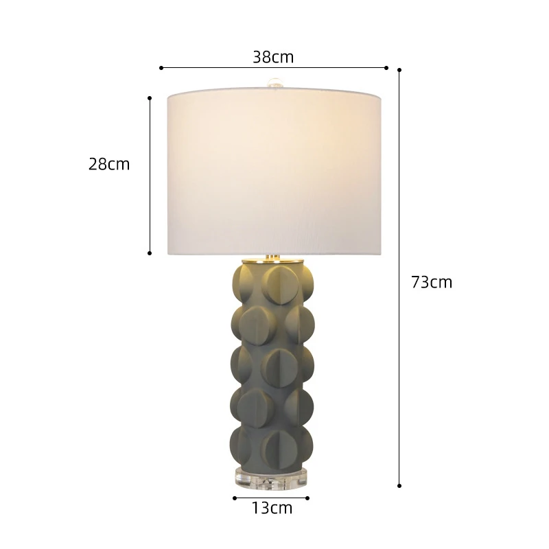 wholesale farmhouse antique resin flower decorative hotel vintage bed side table lamps