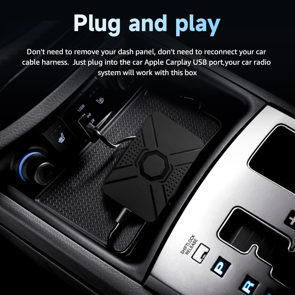 Smart Wireless Android Auto Box Wireless Netflix Youtube Android Auto Car Adapter For Cars With Wired Carplay